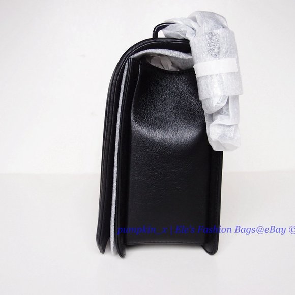 NWT Rebecca Minkoff Chevron Jumbo Quilted Leather Shoulder Bag BLACK BLACK AUTH! - Picture 9 of 14